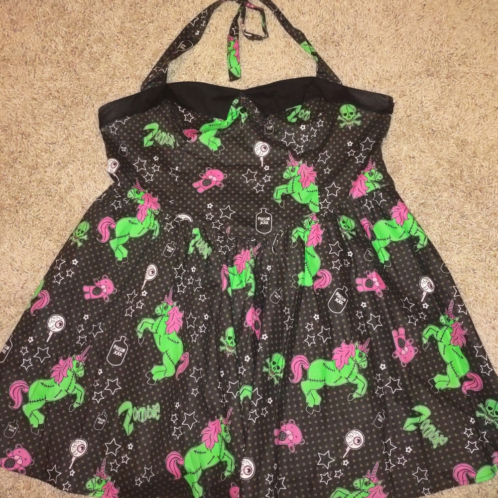 How bunny zombie unicorn dress size 4x